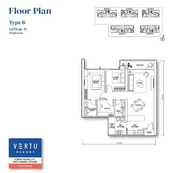 Kondominium untuk Disewa di Vertu Resort - Evelyn Cheah - PropertyGuru.com.my