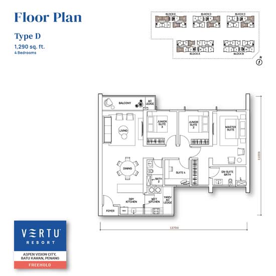 Vertu Resort - Floor Plan - iProperty.com.my