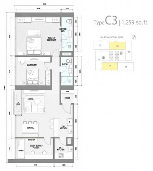 Star Residences Two - Floor Plan - iProperty.com.my