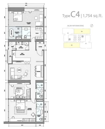 Star Residences Two - Floor Plan - iProperty.com.my