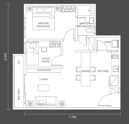 DENAI 128 (HABITUS) - Floor Plan - iProperty.com.my
