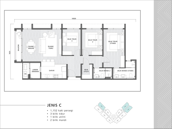Arica Executive Homes - Floor Plan - iProperty.com.my