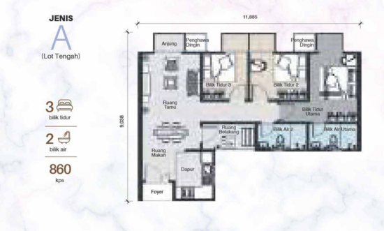PR1MA @ LARKIN INDAH - Floor Plan - iProperty.com.my