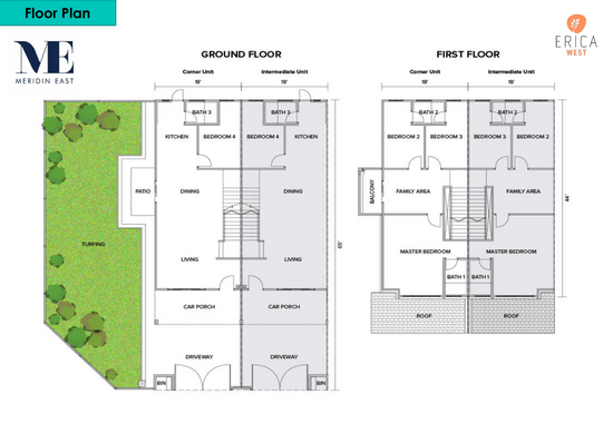 Erica West @ Meridin - Floor Plan - iProperty.com.my