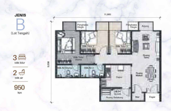 PR1MA @ LARKIN INDAH - Floor Plan - iProperty.com.my