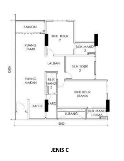 PANGSAPURI KELISA EMAS - Floor Plan - iProperty.com.my