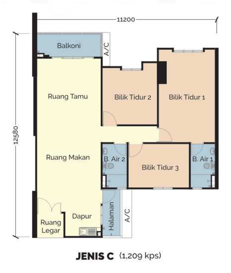 PANGSAPURI PINGGIRAN MACHANG BUBOK 2 - Floor Plan - iProperty.com.my