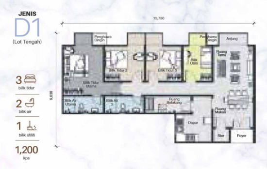 PR1MA @ LARKIN INDAH - Floor Plan - iProperty.com.my