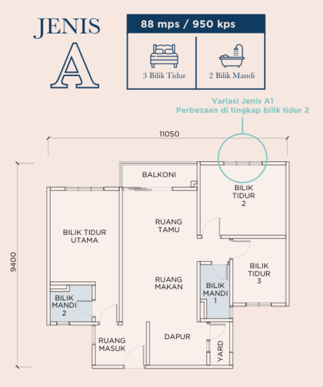 RESIDENSI PANDAN 3 - Floor Plan - iProperty.com.my