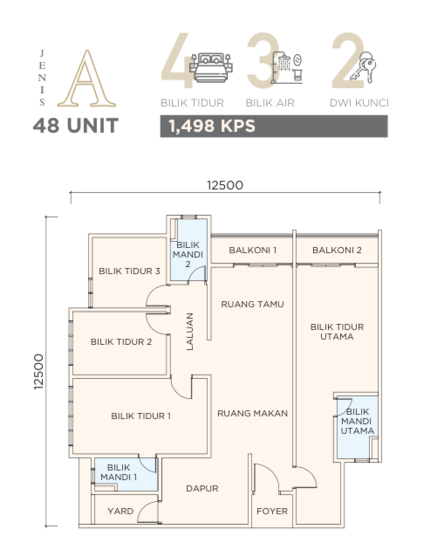 RESIDENSI PUNCAK MERTAJAM - Floor Plan - iProperty.com.my