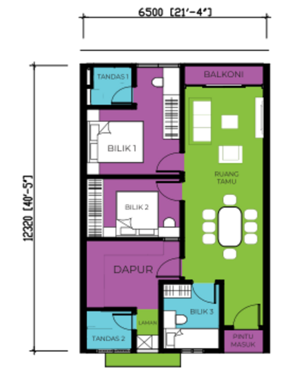 RESIDENSI MUTIARA AUSTIN - Floor Plan - iProperty.com.my