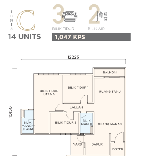 RESIDENSI PUNCAK MERTAJAM - Floor Plan - iProperty.com.my