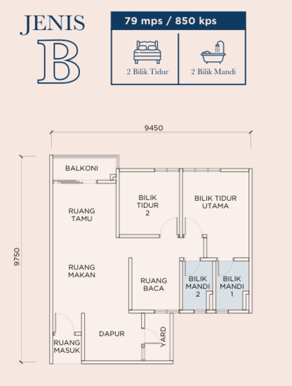 RESIDENSI PANDAN 3 - Floor Plan - iProperty.com.my