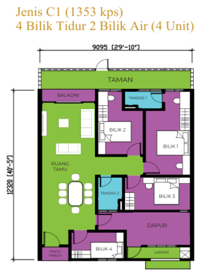 RESIDENSI MUTIARA AUSTIN - Floor Plan - iProperty.com.my