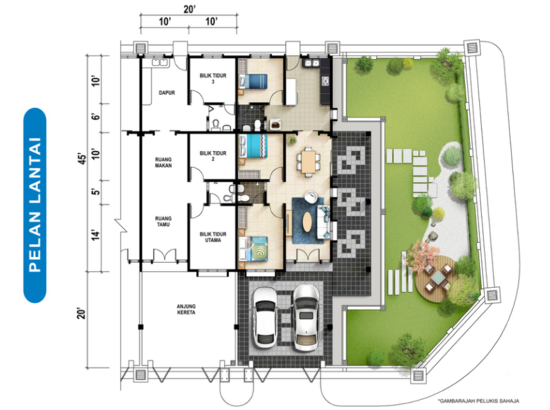 TAMAN EMAS BIDOR - Floor Plan - iProperty.com.my