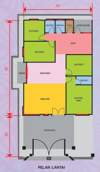 TAMAN RAMBAI TENGAH SENTOSA - Floor Plan - iProperty.com.my