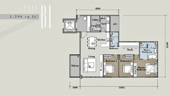 The Andes Condo Villa @ Bukit Jalil - Floor Plan - iProperty.com.my