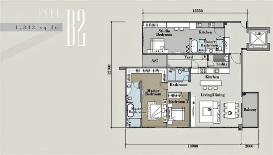 The Andes Condo Villa @ Bukit Jalil - Floor Plan - iProperty.com.my