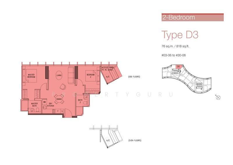 DUO Residences, 1 Fraser Street, Beach Road / Bugis / Rochor, 2 Bedrooms, 818 sqft, Apartment For Sale, by Adrian Chay, 500293892 - 2D - PropertyGuru.com.sg