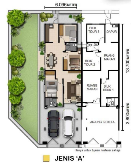 TAMAN TUNKU MOHD JIWA (TTMJ) - Floor Plan - iProperty.com.my
