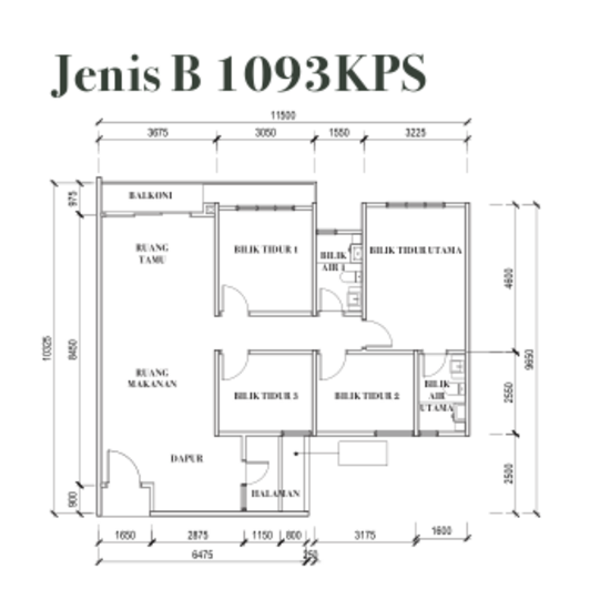 RESIDENSI PLATINUM SAUJANA VISTA 1 - Floor Plan - iProperty.com.my