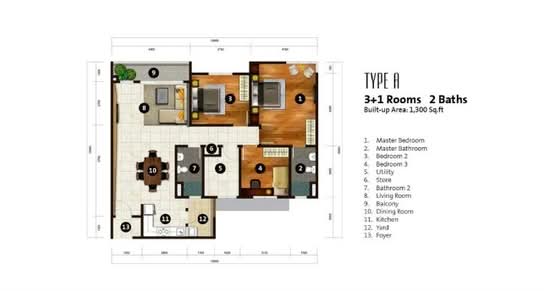 The Henge - Floor Plan - iProperty.com.my