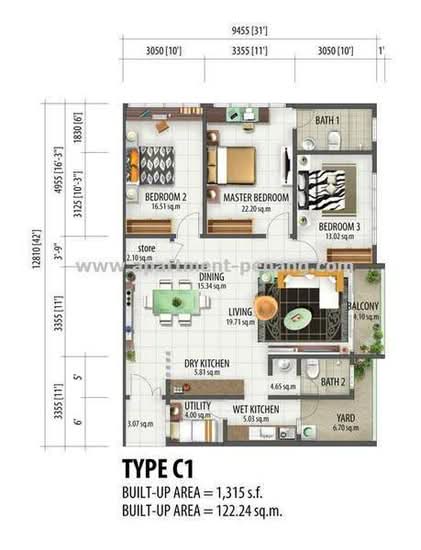 The Golden Triangle Condominium - Floor Plan - iProperty.com.my