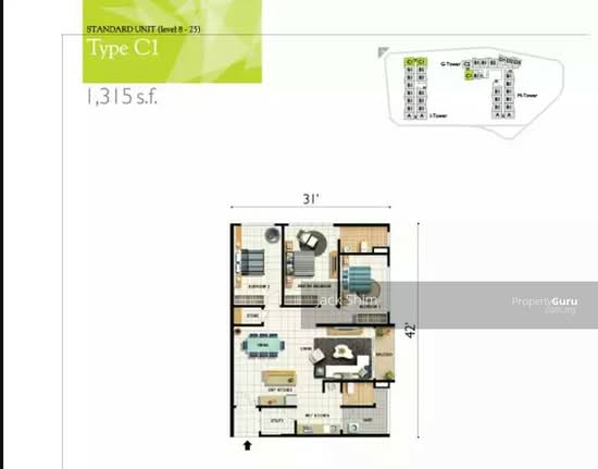 The Golden Triangle Condominium - Floor Plan - iProperty.com.my