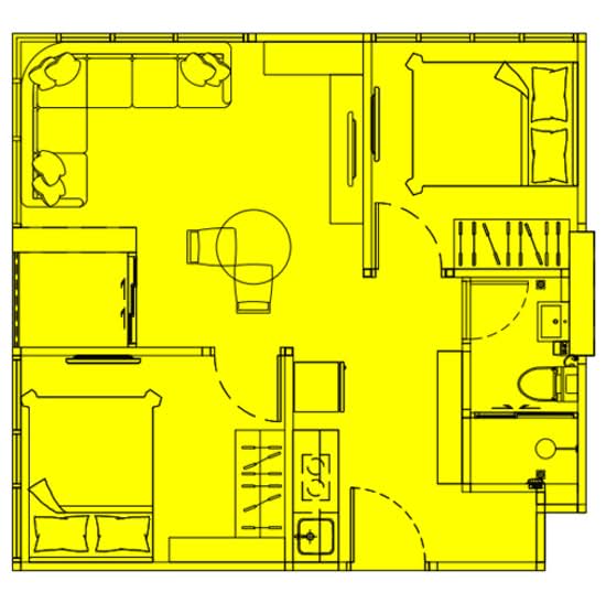 The Indeed Condo Bang Phli : ดิ อินดี๊ด คอนโด บางพลี - Floor Plan
