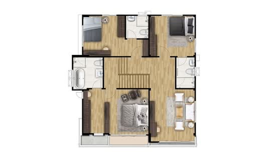 Supalai Riviera Ayutthaya - Floor Plan
