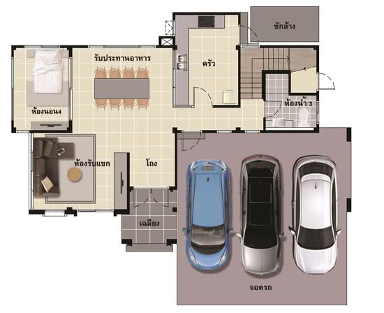 Laddarom Tiwanon - Floor Plan