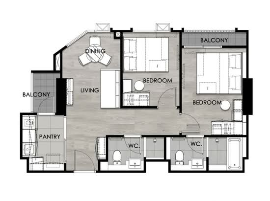 Escent Ville Ayutthaya - Floor Plan