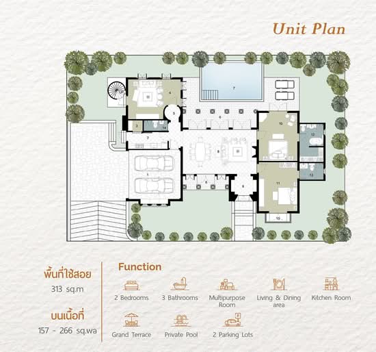 Casa Vacanza Khaoyai : คาซ่า วาคานซ่า เขาใหญ่ - Floor Plan