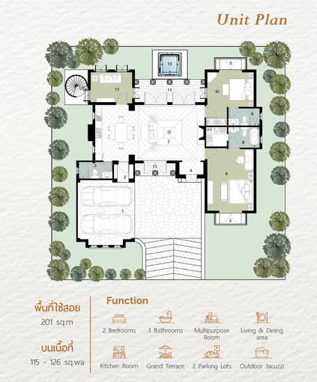 Casa Vacanza Khaoyai : คาซ่า วาคานซ่า เขาใหญ่ - Floor Plan