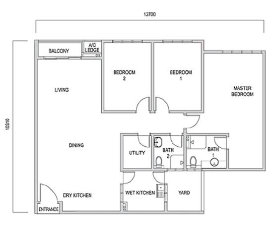 Austin Suites (Permata Austin) - Floor Plan - iProperty.com.my
