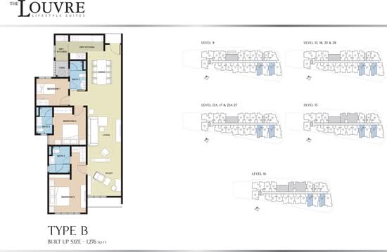 Serviced Residence @ The Louvre @ Country Heights - Floor Plan - iProperty.com.my
