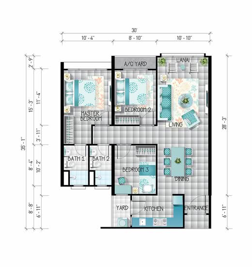 i-Santorini - Floor Plan - iProperty.com.my