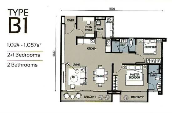 Skyluxe On The Park Bukit Jalil - Floor Plan - iProperty.com.my