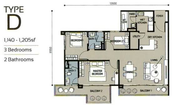Skyluxe On The Park Bukit Jalil - Floor Plan - iProperty.com.my