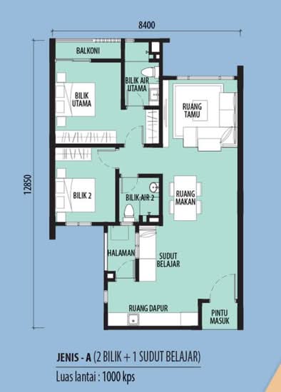 Rumah Bandar Cora Plus 2 - Floor Plan - iProperty.com.my