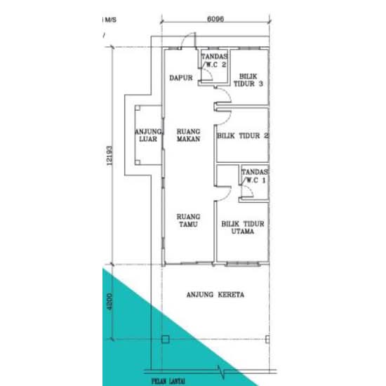 Taman Tedong Pantai Indah - Floor Plan - iProperty.com.my