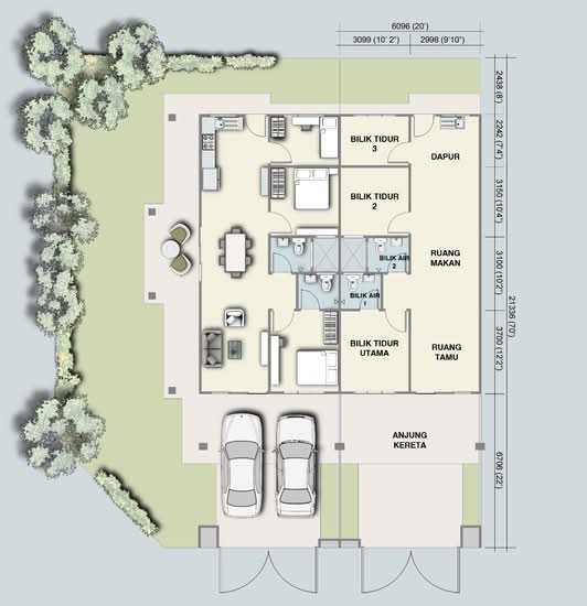 Taman Sungkai Harmoni - Floor Plan - iProperty.com.my