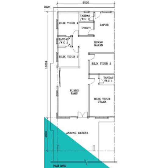 Taman Tedong Pantai Indah - Floor Plan - iProperty.com.my