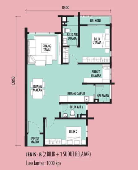 Rumah Bandar Cora Plus 2 - Floor Plan - iProperty.com.my
