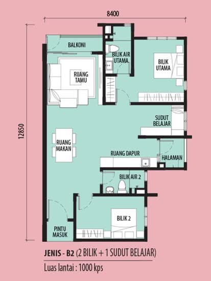 Rumah Bandar Cora Plus 2 - Floor Plan - iProperty.com.my