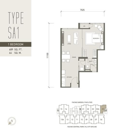 V Residence @ Sunway Velocity - Floor Plan - iProperty.com.my