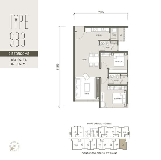 V Residence @ Sunway Velocity - Floor Plan - iProperty.com.my