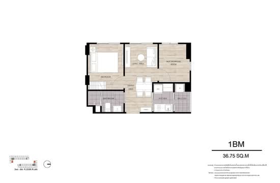 Dcondo Air Ladkrabang : ดีคอนโด แอร์ ลาดกระบัง - Floor Plan