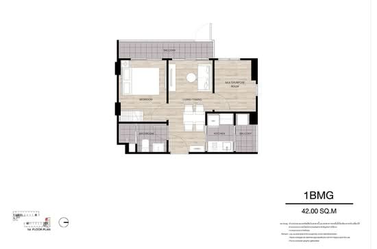 Dcondo Air Ladkrabang : ดีคอนโด แอร์ ลาดกระบัง - Floor Plan