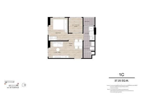 Dcondo Air Ladkrabang : ดีคอนโด แอร์ ลาดกระบัง - Floor Plan